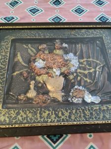 Vintage Floral Wall Art Sculpture