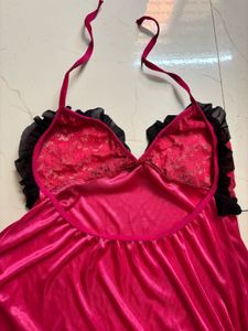 Satin mini night gown