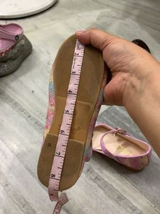 Sparkly Heart Ballet Flats