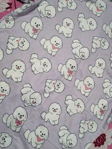 Cute Dog Print Pajama Set