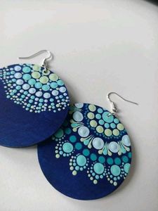 Boho Mandala Drop Earrings