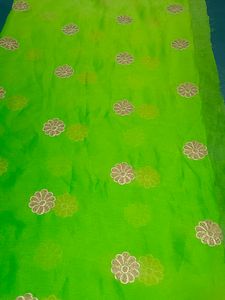 2 Meter Green Georgette Fabric,Kapda,Suit Material