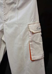 White Cargo Pants