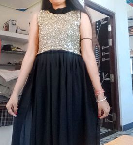 Sparkly Gold Sequin Party Dress