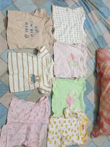 Baby tops and pants pack of 7 shirts 9 bott
