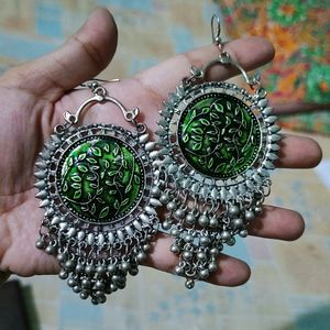 Beautiful Bahubali Minakari jhumka