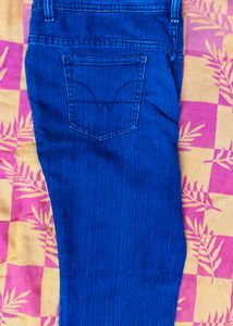 Classic Stretchable Blue Denim Jeans for women