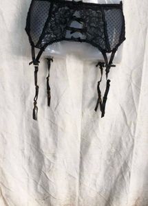 8249. Black garter belt