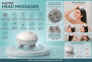 Smart Scalp Massager with Charging Cable