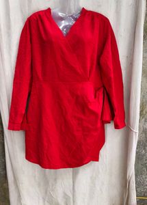 I. Elegant Red Wrap Dress
