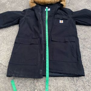 Carhartt Men's Black Fur Hooded Parka