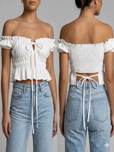 white stretchable tube top