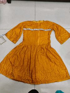 Embroidered Yellow Kurta