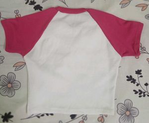 2 PINK CROP TEES
