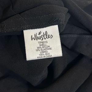 WHISTLES Black Flowy Tank Top