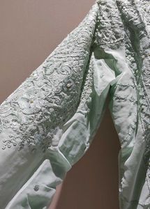 Embroidered sea Green Kurta set