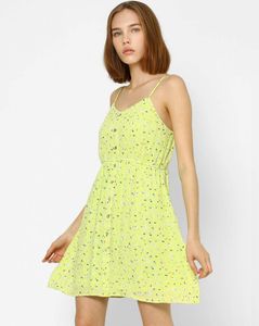 Floral Print Mini Dress