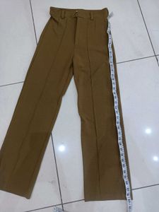 High rise Khaki Trousers