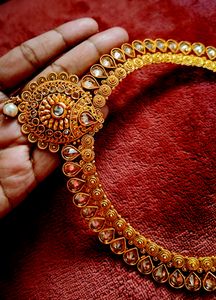 Gold Plated Necklace With Out Earrings