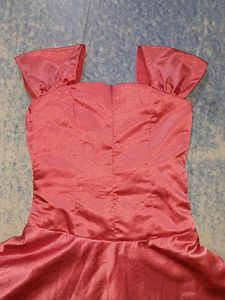 Pink Satin Party Dress