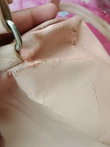 ZARA Peach Back Bag