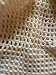 Cream Crochet Tote Bag