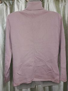 Mauve Turtleneck Sweater