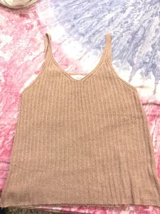 Baby Pink Crochet Sleeveless Top