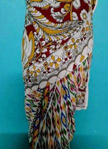 Beautiful ikkat cotton saree