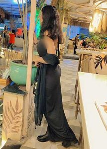 Chic Black High-Slit Maxi Dress