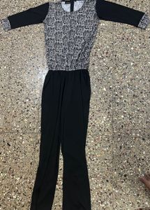 Chic Black & White Jumpsuit