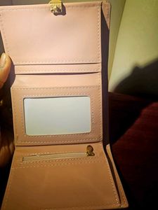 Pink Trifold Wallet
