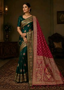 Exquisite Banarasi Silk dupatta Saree