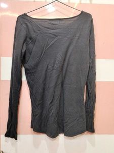 Grey Long Sleeve Top