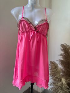 Vibrant Pink Babydoll Nightie