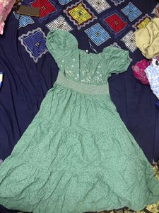 Beautiful Green Midi Dress