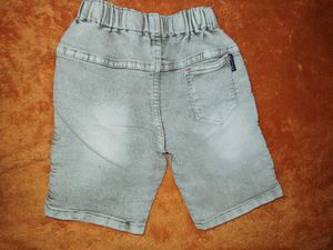 Cute Bear Print Sleeveless Top &amp; Denim Shorts Set
