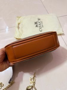 Coach Monogram Cherry Charm Crossbody Bag