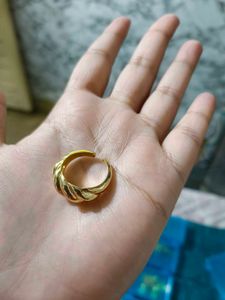 croissant💍 Gold Twisted Rope Ring
