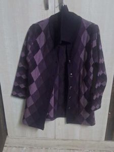Stylish Diamond Pattern Jacket