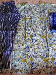 Bohemian Print kids 6 years Cotton suit with Duppa
