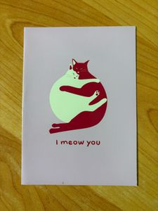 NEW Writeable Cute Pink Love Greeting Card