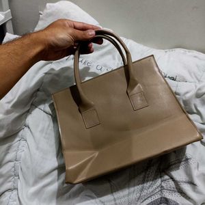 Stylish Taupe Tote Handbag(negotiable)