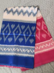 Vibrant Ikat Silk Saree