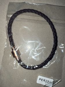 Braided Leather Bracelet with Clasp