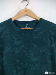 Urbano Fashion Green Printed T-shirt (Men's)