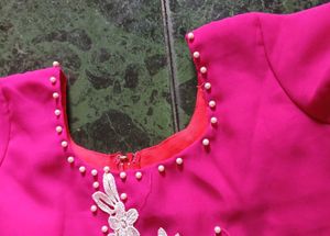 Pink Embellished frock