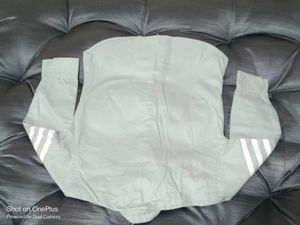 Striped Sleeve Light Green Shirt