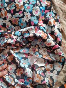 Black Floral Top