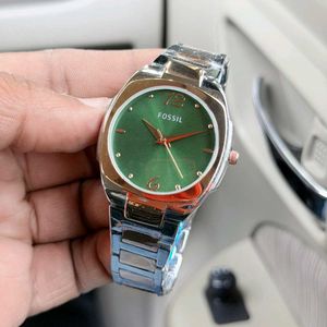 Fossil Green Dial Women's Watch